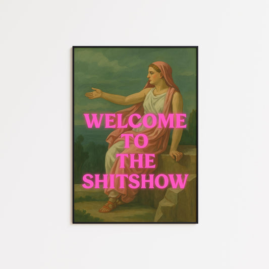 Feminist Wall Art – Bold Wall Poster With Pink Typography Print & Vintage Flair