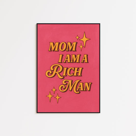 Feminist Wall Art – Bold Quote Poster with Pink Retro Print & Empowering Typography
