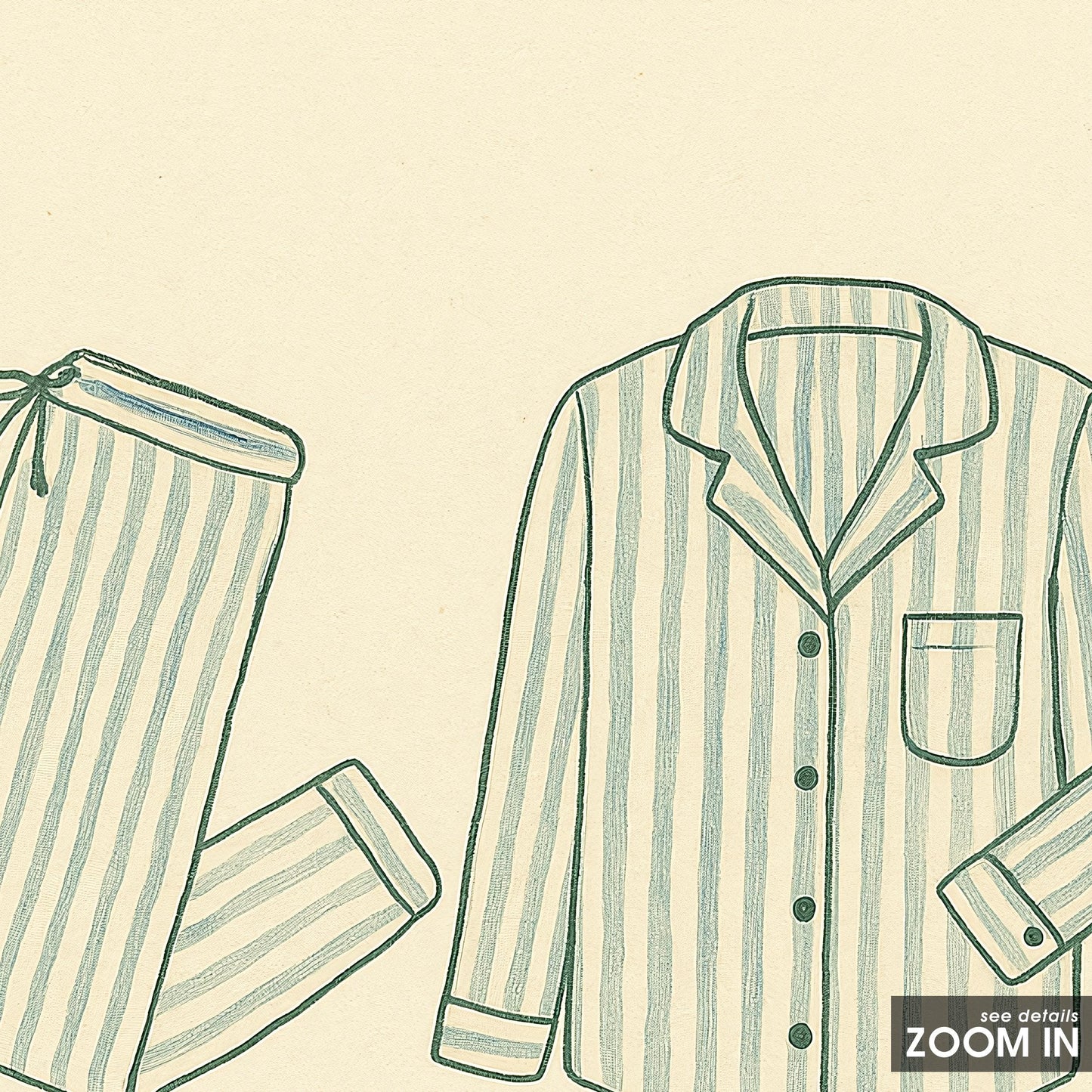 Life Is Better in Pajamas Poster – Cozy Minimal Bedroom Wall Art