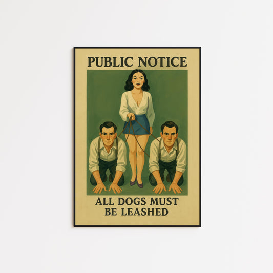 Feminist Gouache Wall Art – Bold Woman Artwork | Dominant Femme Print Decor