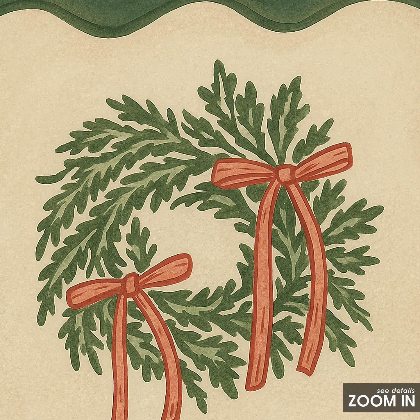 Christmas Wall Art – Merry & Bright Retro Green Holiday Poster