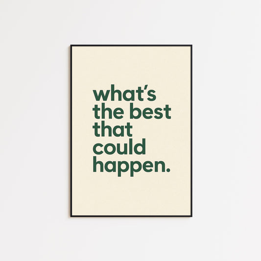 Motivational Quote Poster – Minimalist Print, Home Office Decor