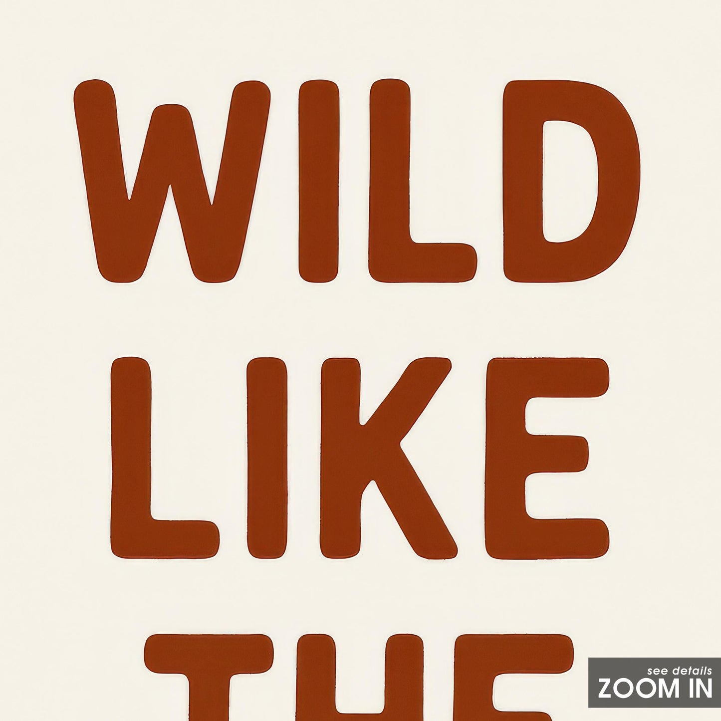 Wild Like The West Poster – Minimalist Western Typography Wall Art