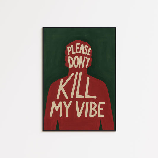 Retro Vibe Poster – Bold Wall Print With Feminist Typography And Empowering Art