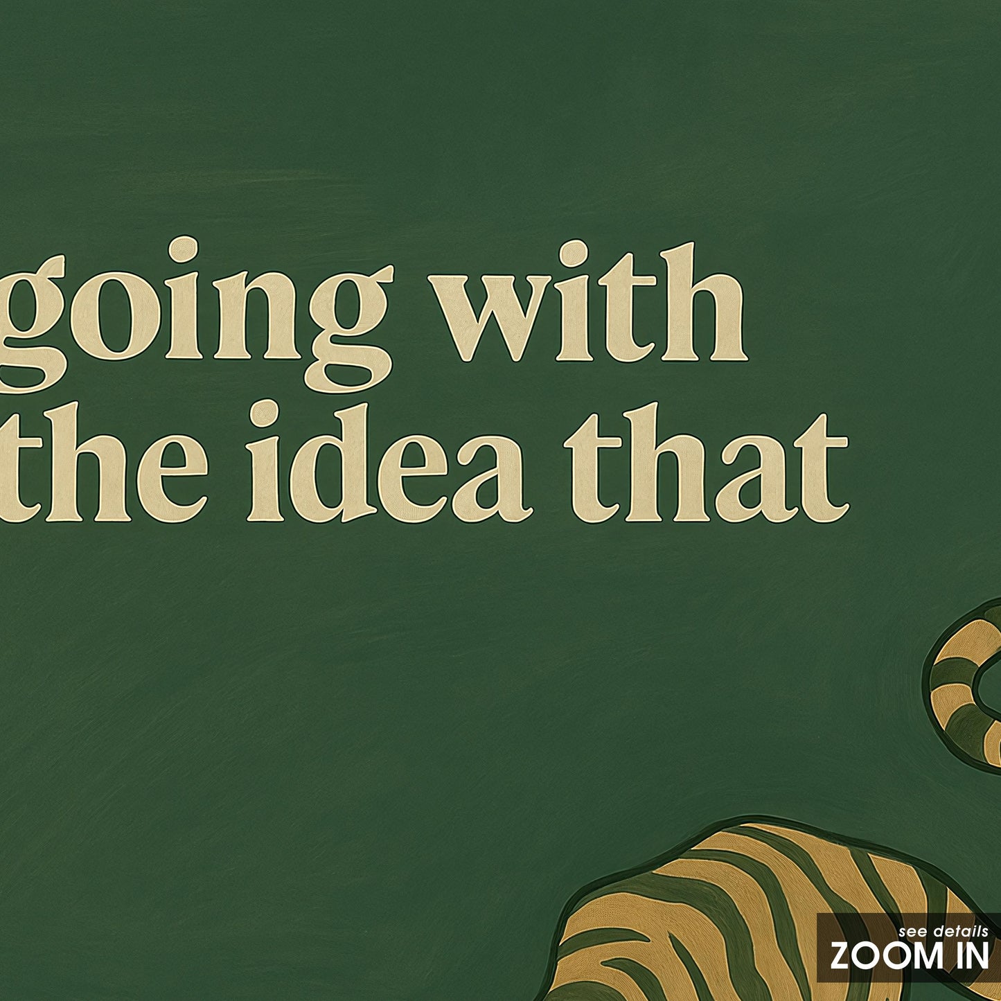 Tiger Motivation Poster – Bold Feminist Wall Art With Empowering Quote