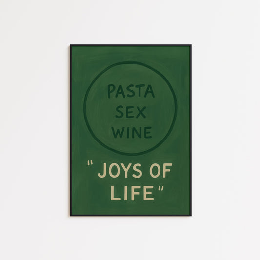 Retro Typography Poster – Bold Kitchen Wall Art | Funny Retro Print & Stylish Sign