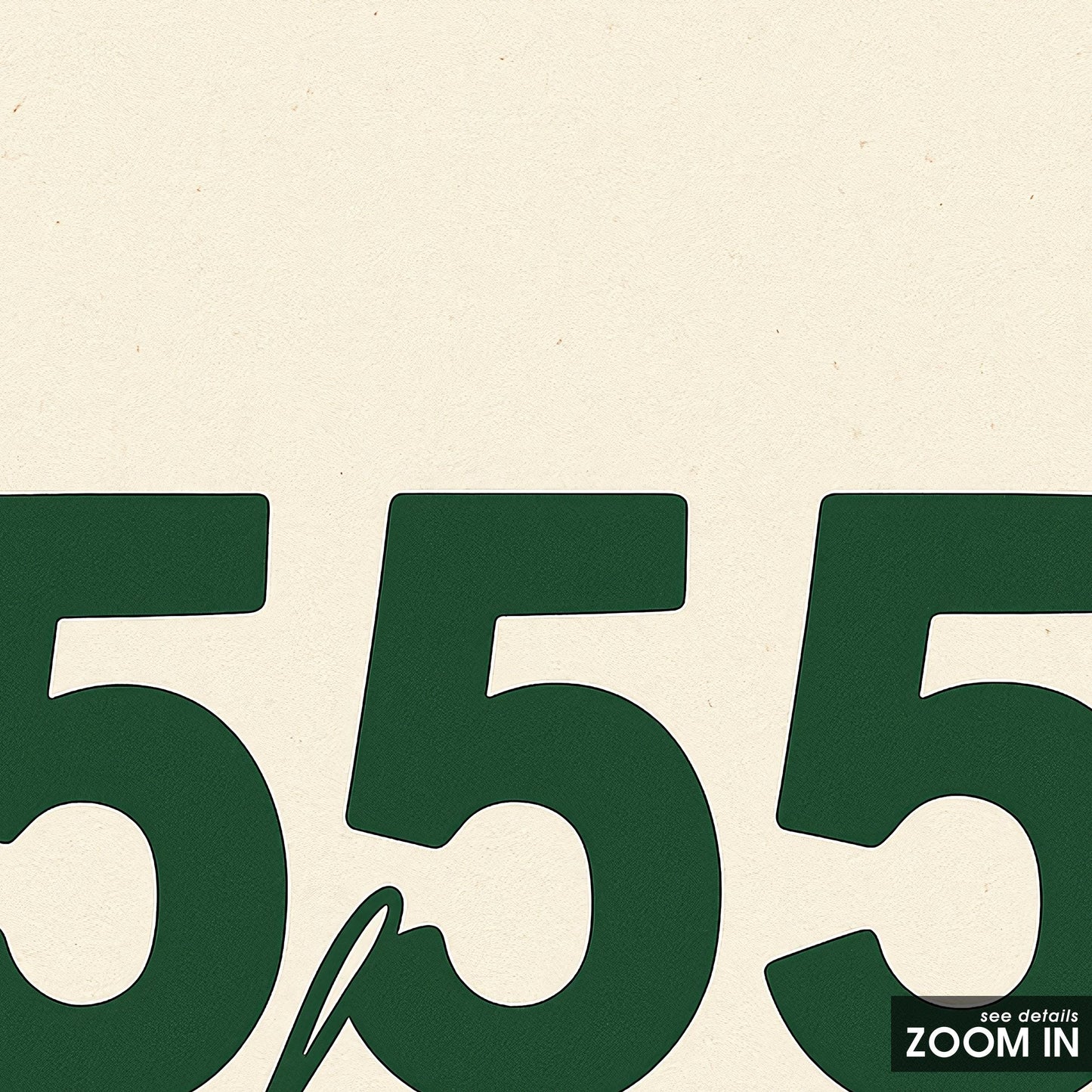 555 Change Poster – Minimal Number Print – Modern Typography Wall Art – Positive Energy Home Decor