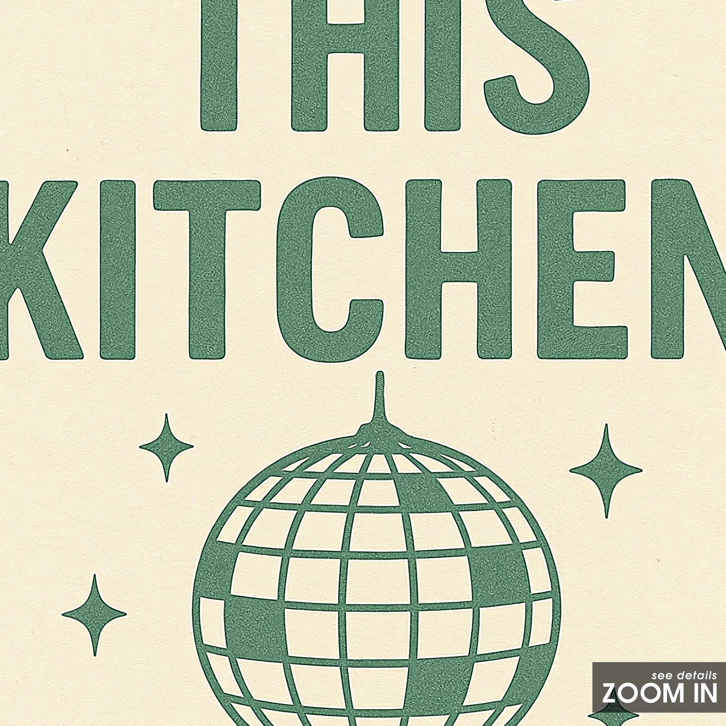 This Kitchen Is For Dancing Poster – Fun Minimal Kitchen Wall Art