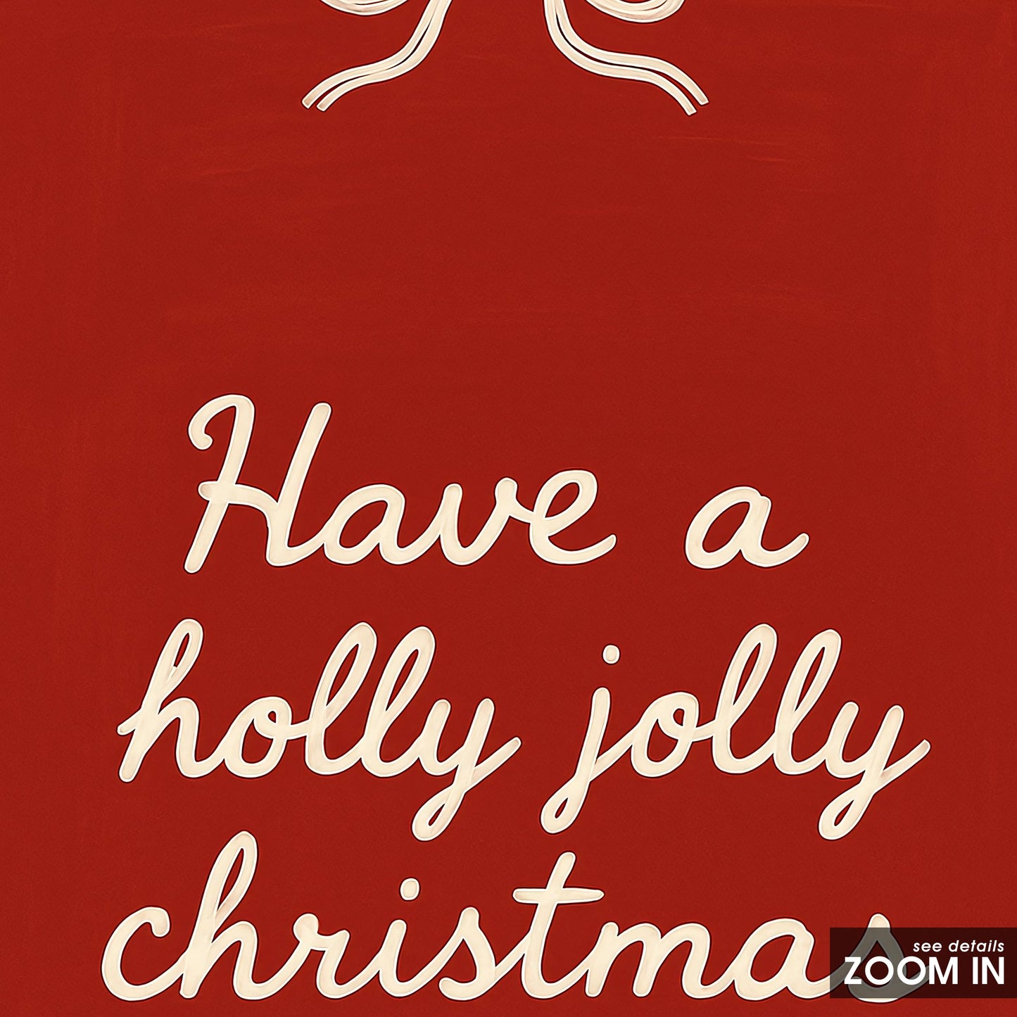 Christmas Holiday Poster – Retro Red Holiday Decor With Elegant Typography