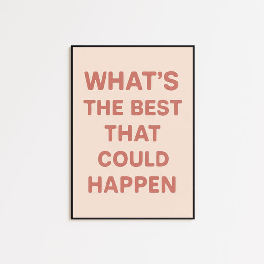 Motivational Quote Wall Art – Inspirational Poster With Neutral Tone Artwork