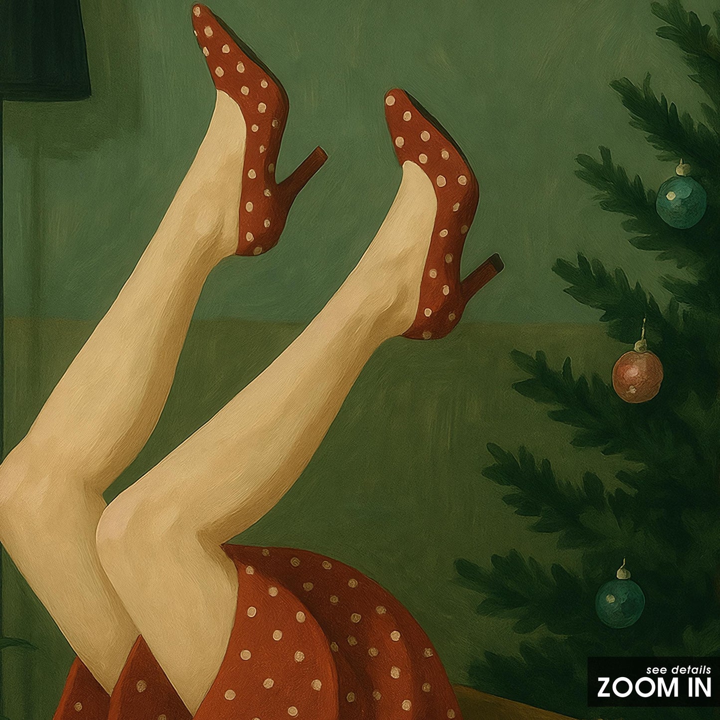 Christmas Chaos Poster – Funny Retro Holiday Wall Art With Playful Vintage Charm