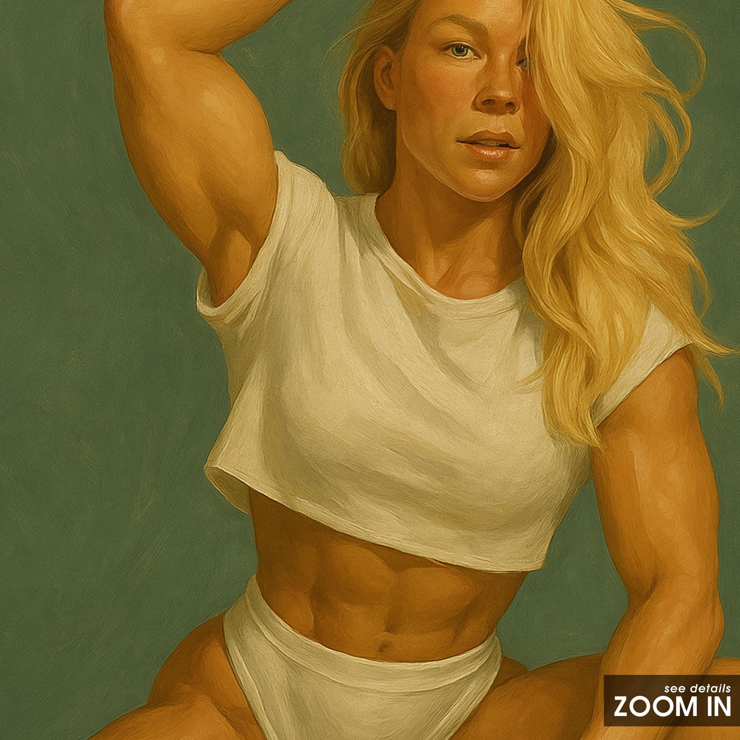 Strong Woman Poster – Empowering Fitness Wall Art | Bold Female Strength Print