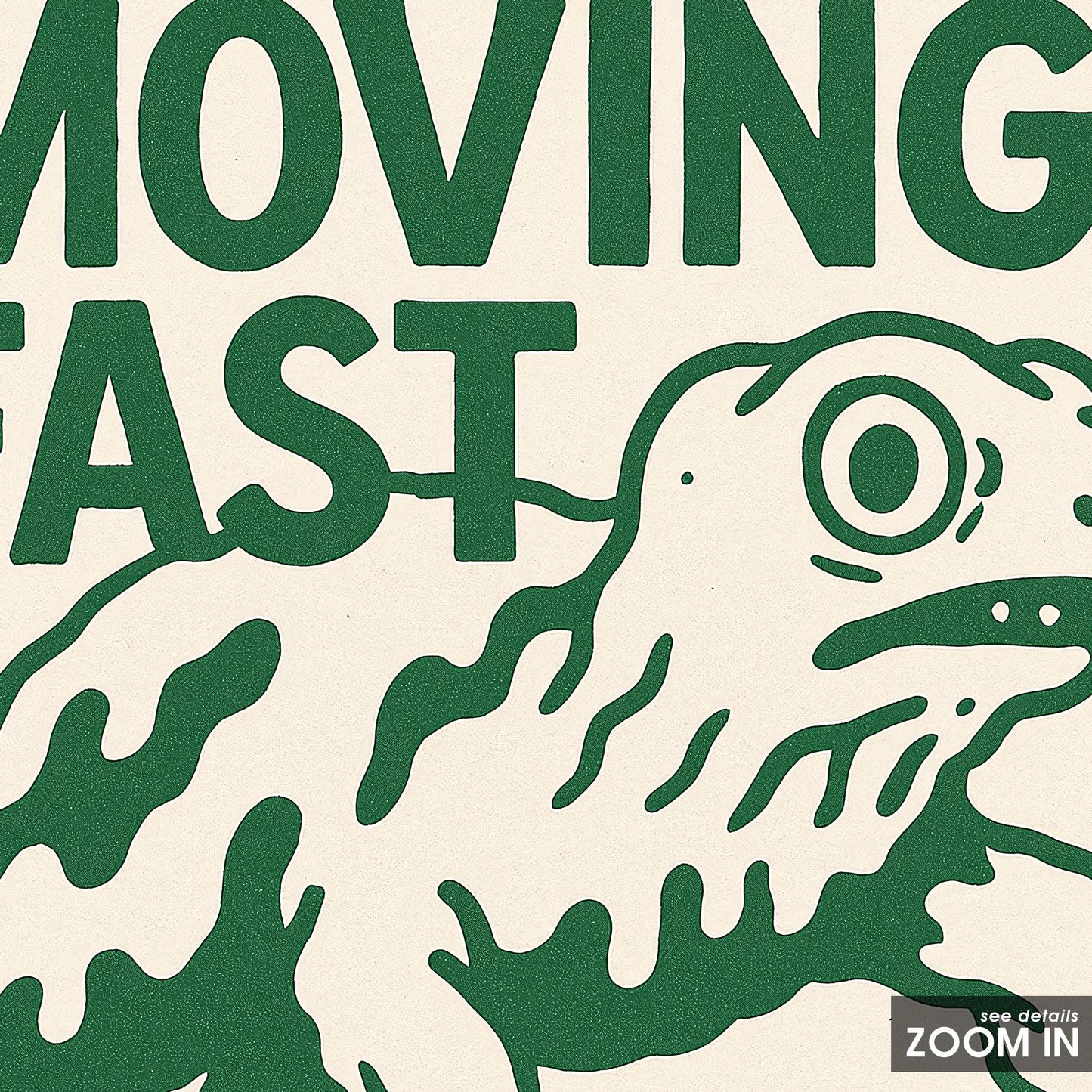 Moving Fast Looks Slow – Turtle Wall Art