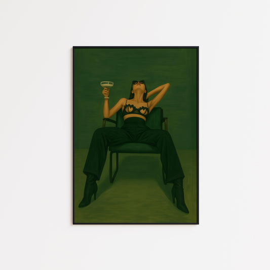 Feminine Power Wall Art – Confident Woman Art | Bold Female Artwork Print