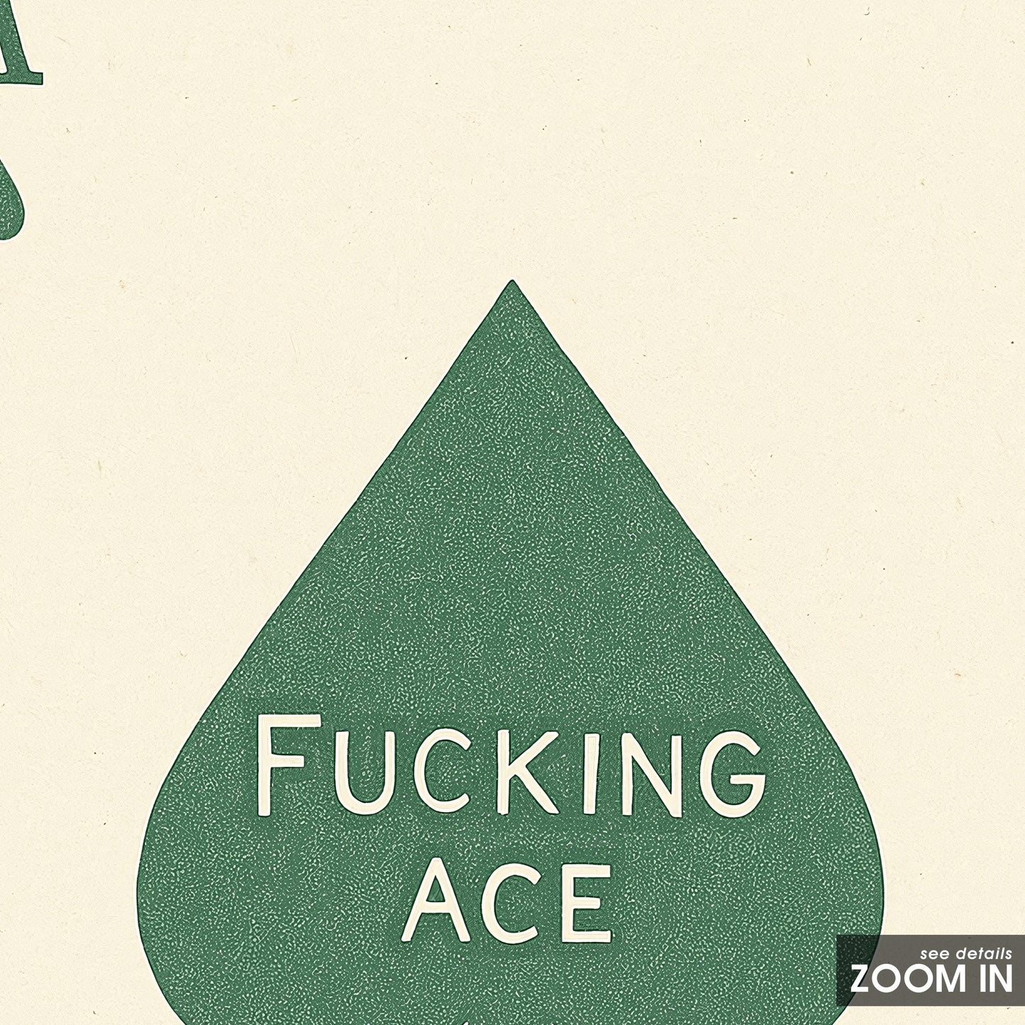Ace of Spades Art Print – Funny Game Room Decor