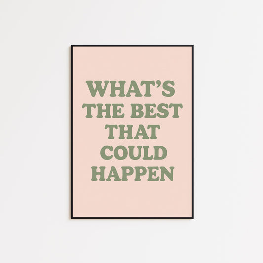 Motivational Quote Wall Art – Minimalist Typography Art | Positive Wall Decor