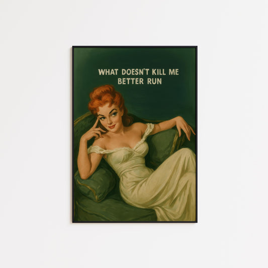 Retro Feminist Poster – Vintage Style Wall Art With Bold Empowerment Statement