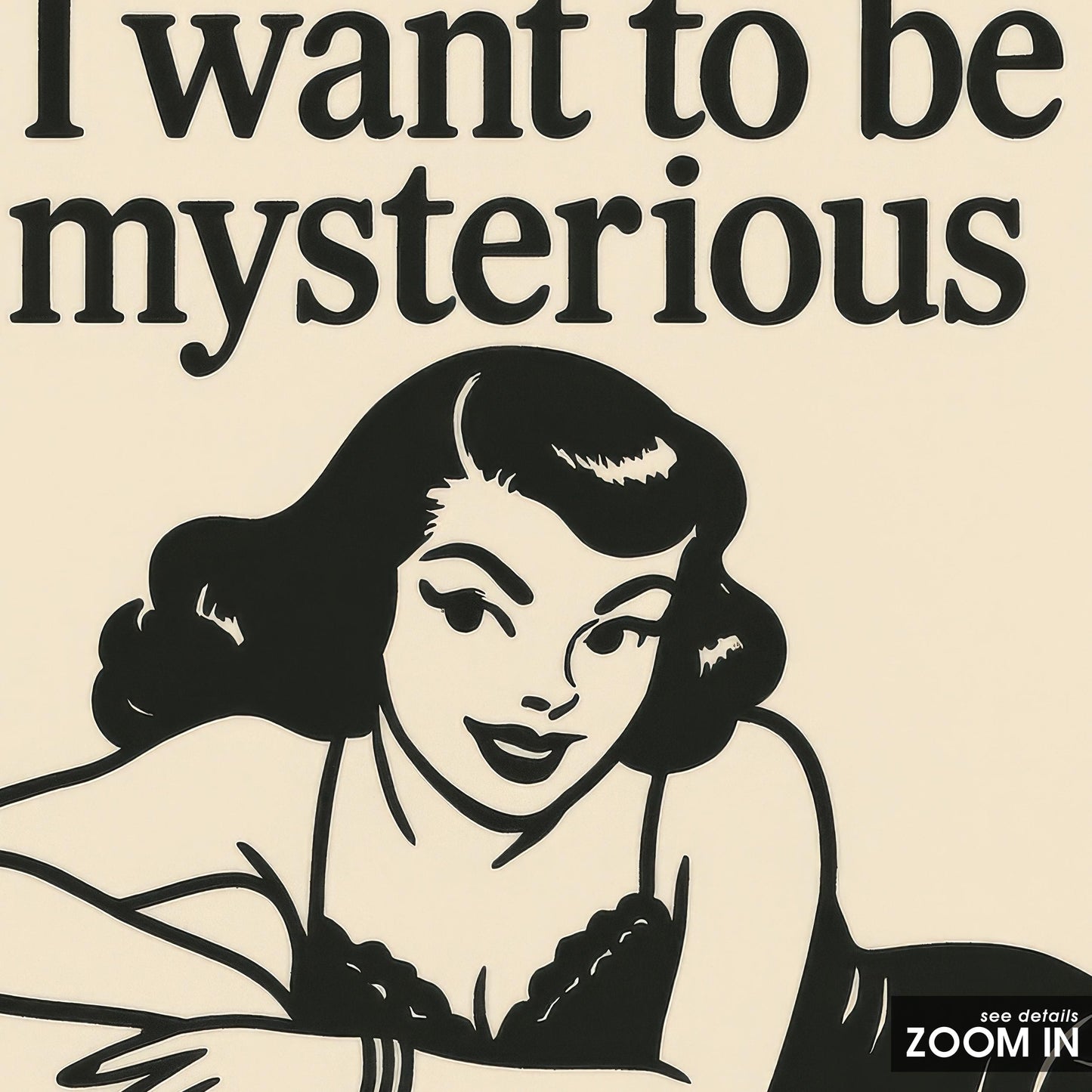 Retro Feminist Poster – Funny Vintage Pinup Print With Bold Girl Wall Art