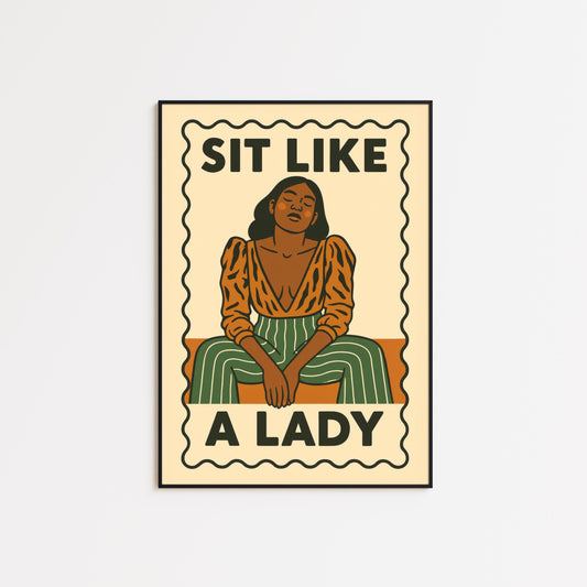 Feminist Retro Poster – Bold Femme Decor | Vintage Empowerment Statement Art