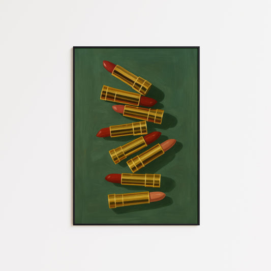 Feminist Pop Art Poster – Bold Lipstick Art Print | Empowering Bedroom Decor