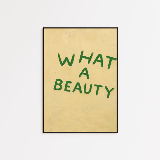 Minimalist Typography Art – Bold Typography Wall Art Print on Beige Background