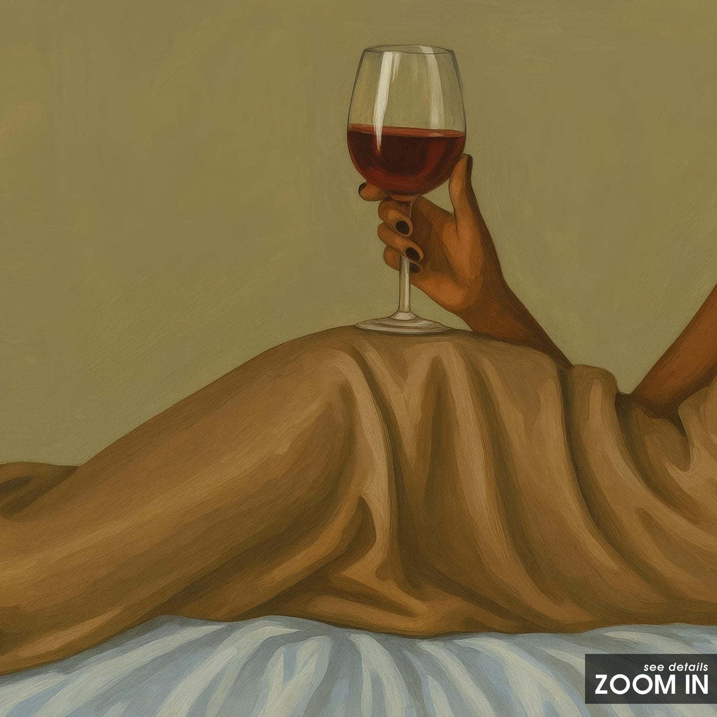 Wine Bed Poster – Minimalist Wall Art With Elegant Wine Artwork & Cozy Bedroom Decor