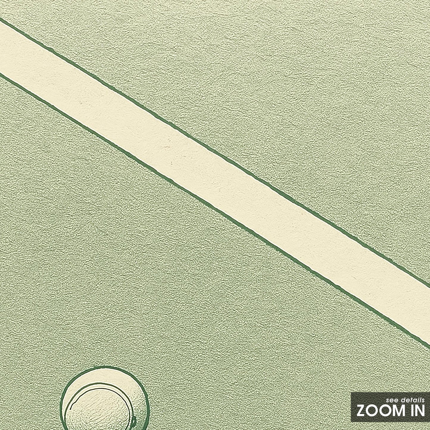 Minimal Tennis Court Poster – Green Modern Wall Art for Sports Lovers