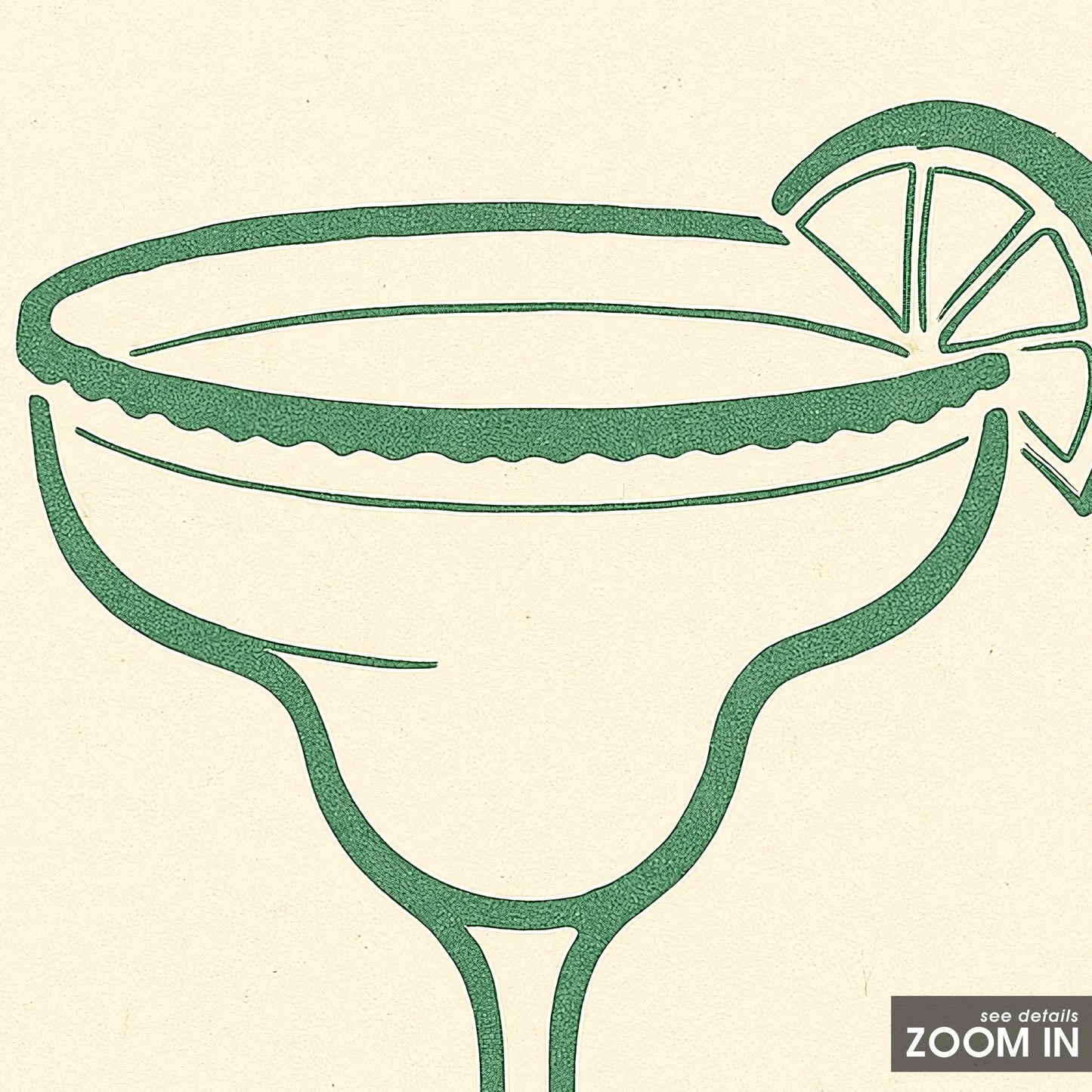 Margarita Cocktail Art – Minimalist Bar Wall Print