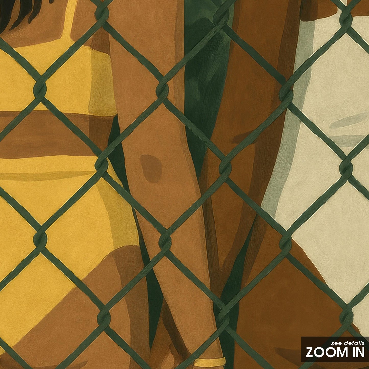 Queer Love Wall Art – LGBTQ Couple Print | Summer Poolside Intimacy Decor