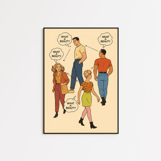 Queer Poster Art – Retro Comic Print With Diverse Queer Characters & Pride Decor