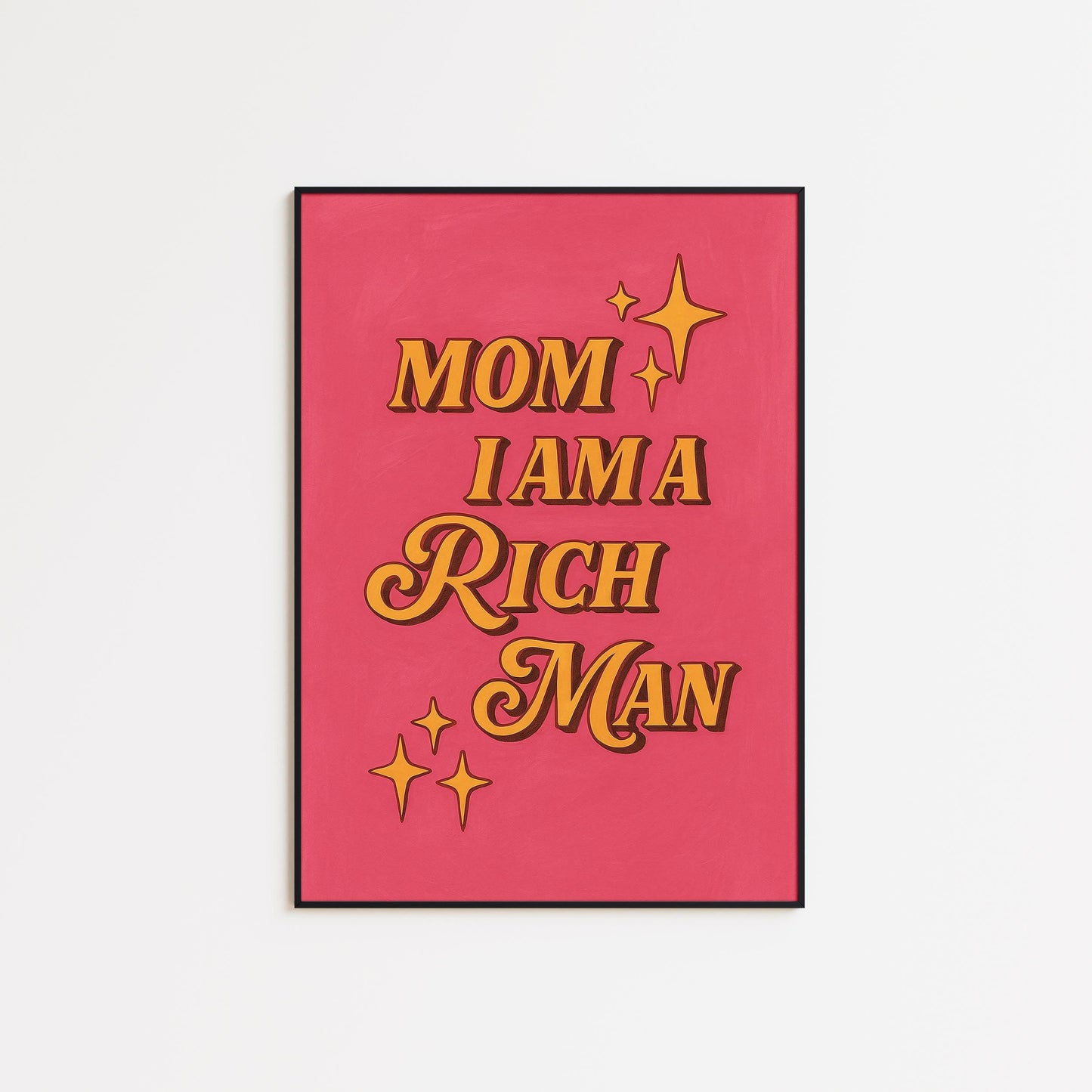 Feminist Wall Art – Bold Quote Poster with Pink Retro Print & Empowering Typography
