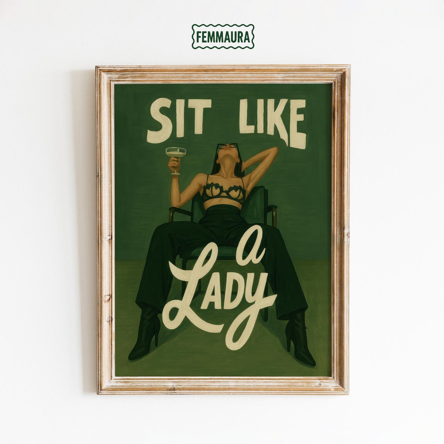 Feminist Wall Art – Bold Female Empowerment Poster | Confident Woman Decor