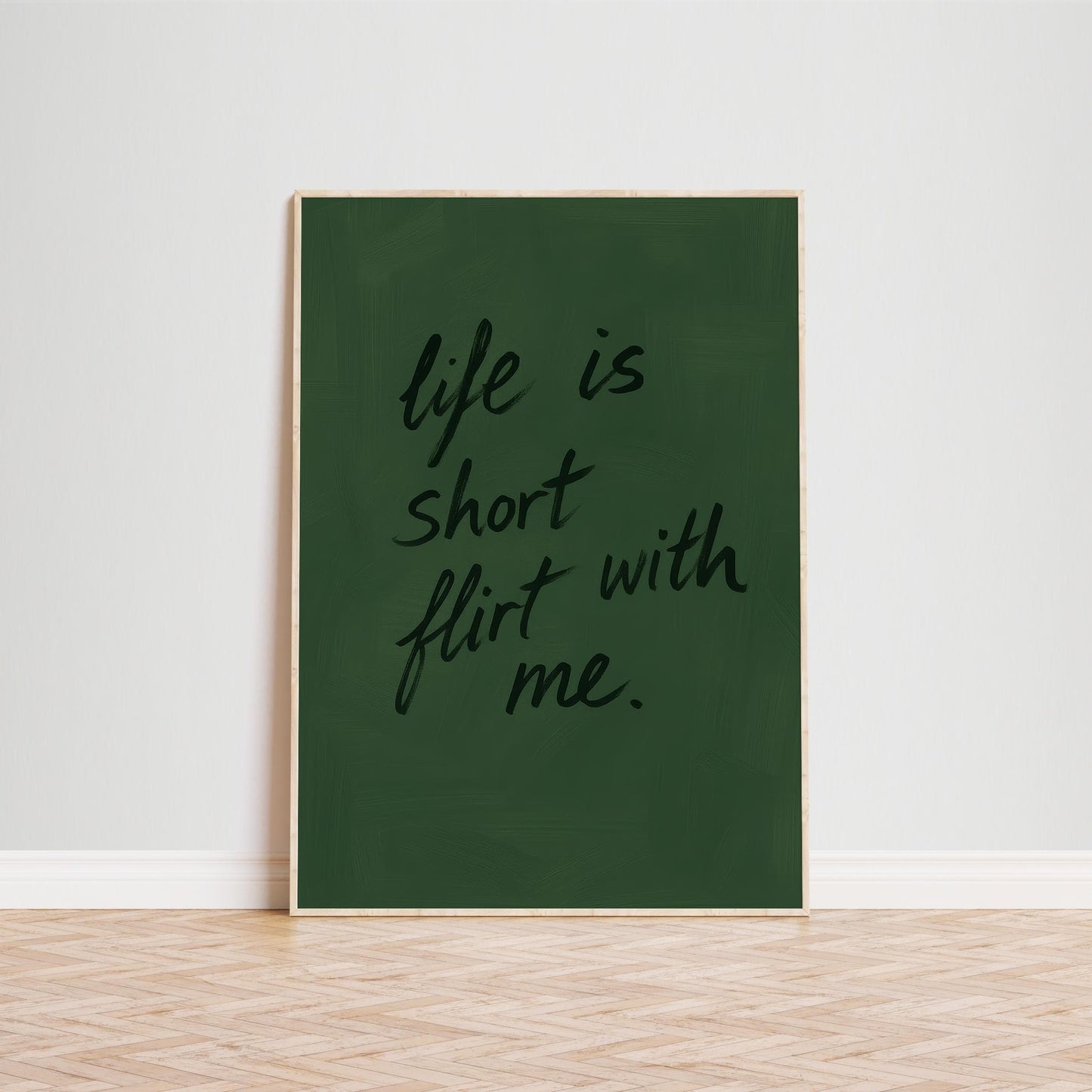 Funny Quote Wall Art – Cheeky Flirty Wall Print With Playful Typography Poster