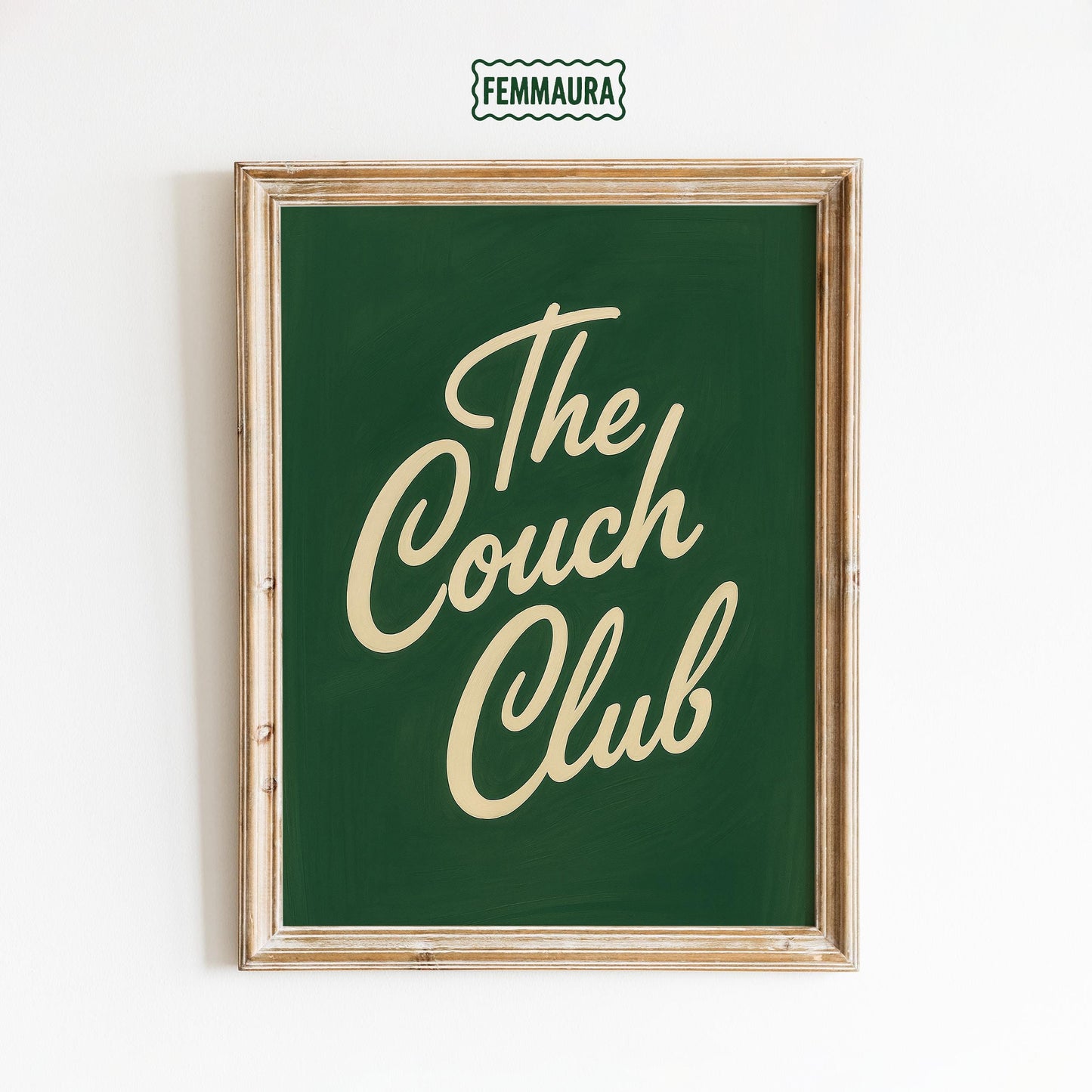Retro Wall Art Print – Cozy Lounge Vibe Art With Playful Typography Decor
