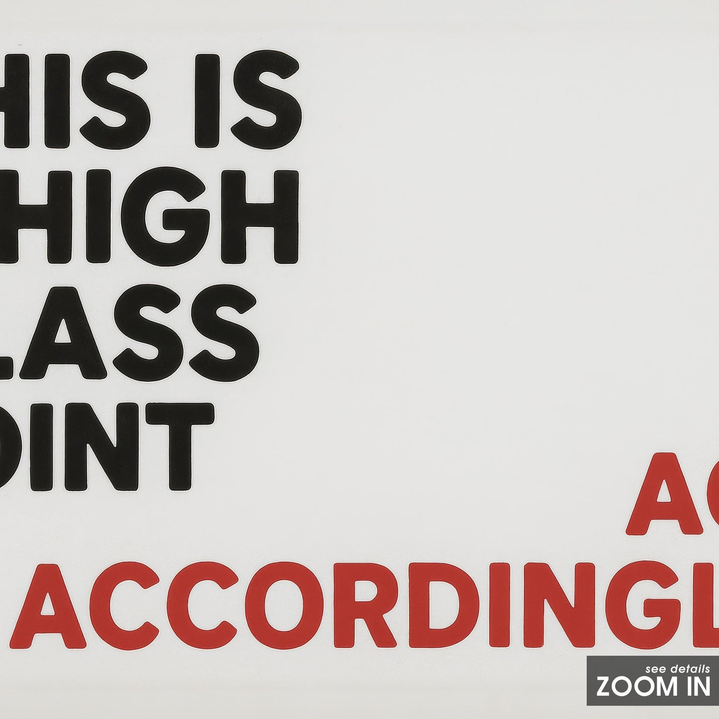 Funny Typography Poster – Minimal Wall Art | Red Black Poster, Bold Quote Art