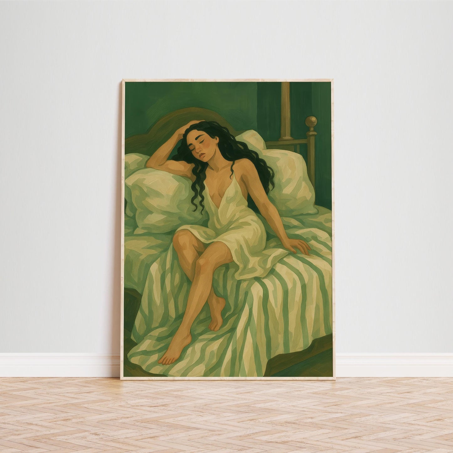 Gothic Academia Poster – Romantic Wall Print with Feminine Moody Bedroom Art