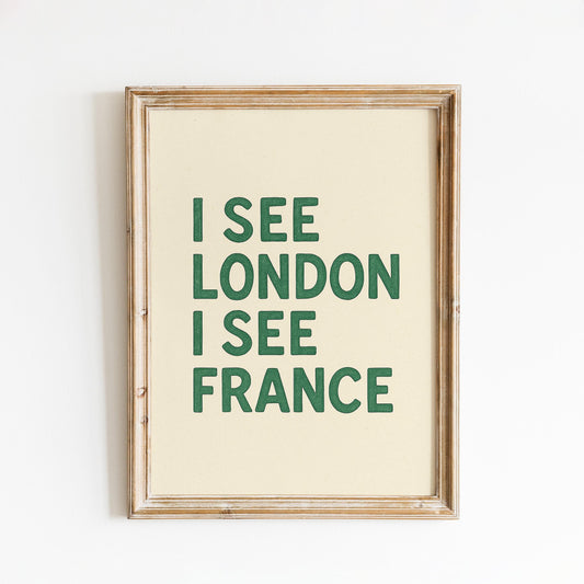 London France Print – Funny Typography Poster