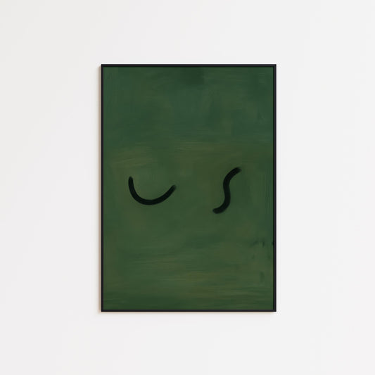 Minimalist Typography Art – Double Meaning Print With Nude Line Art Design