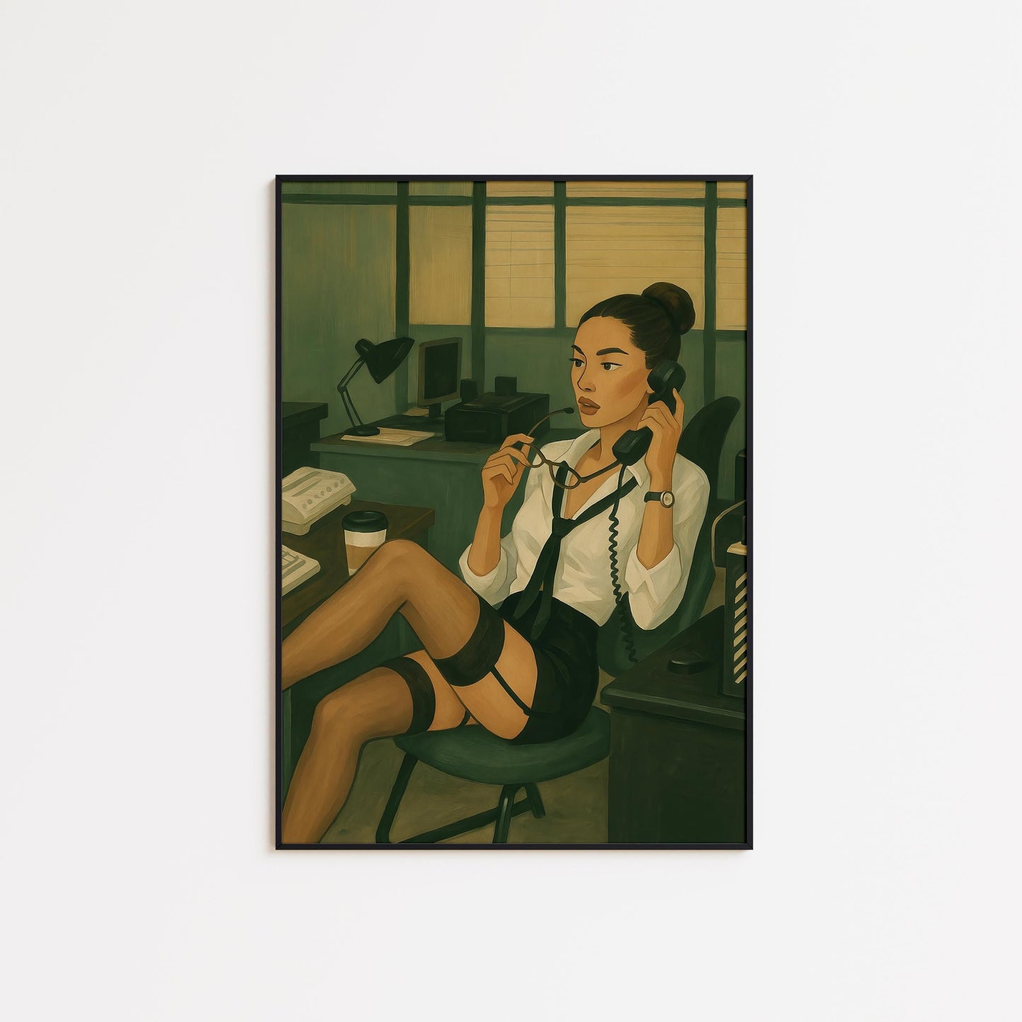 Boss Lady Office Art – Retro Office Decor | Bold Feminine Artwork Statement