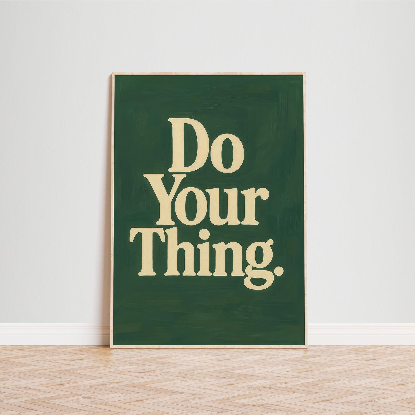 Retro Motivational Poster – Do Your Thing Typography Wall Art Print