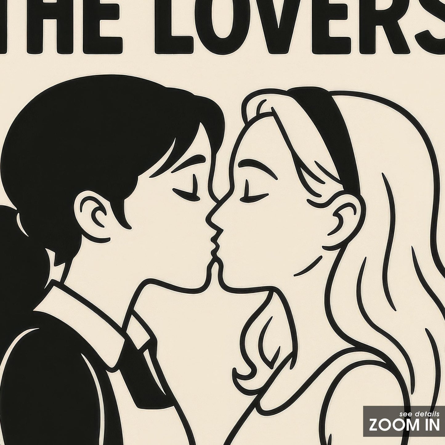 Sapphic Tarot Art Print – Bold Lesbian Love Wins Vintage Style Poster