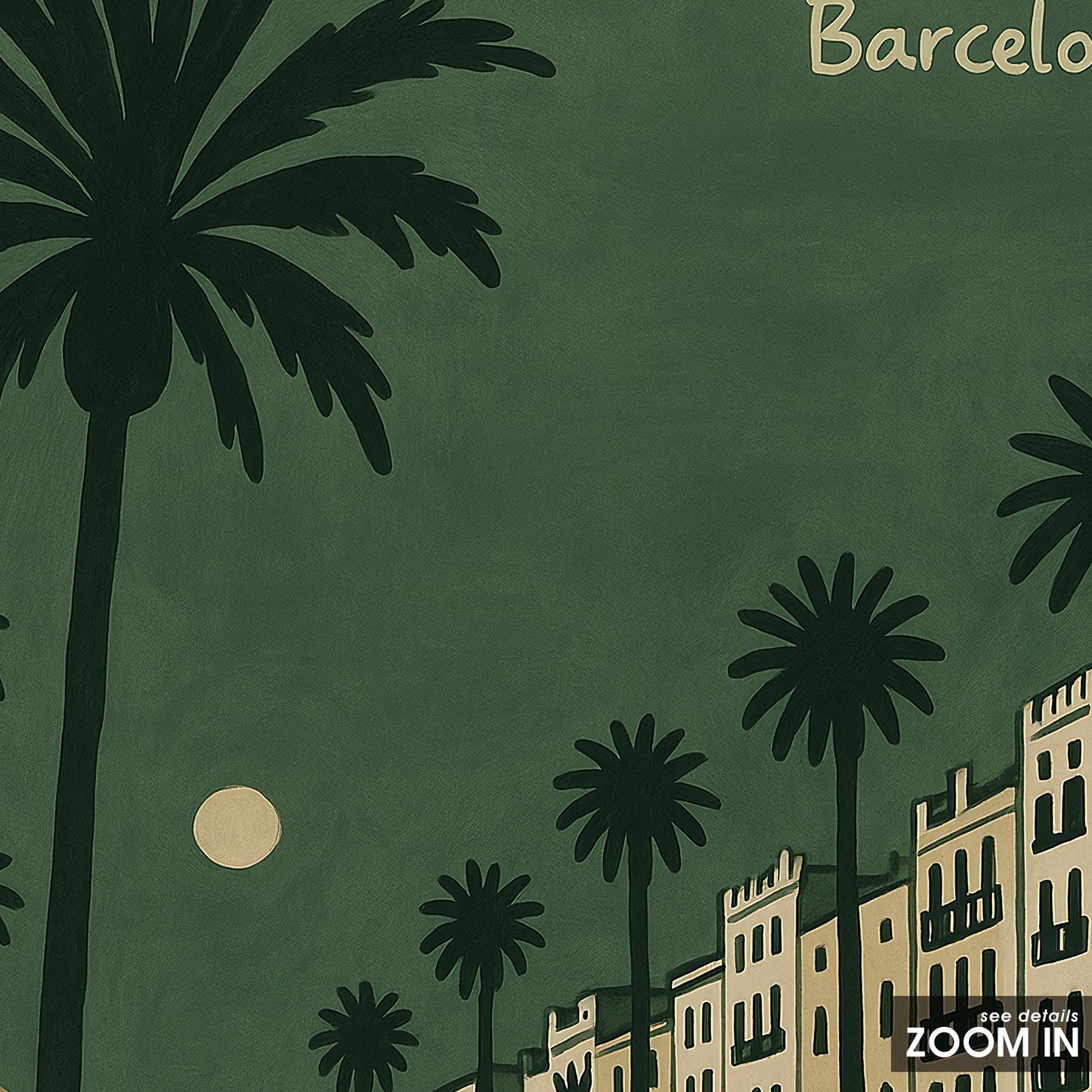 Barcelona Poster – Vintage Sant Sebastià Print | Mediterranean Coastal Wall Art