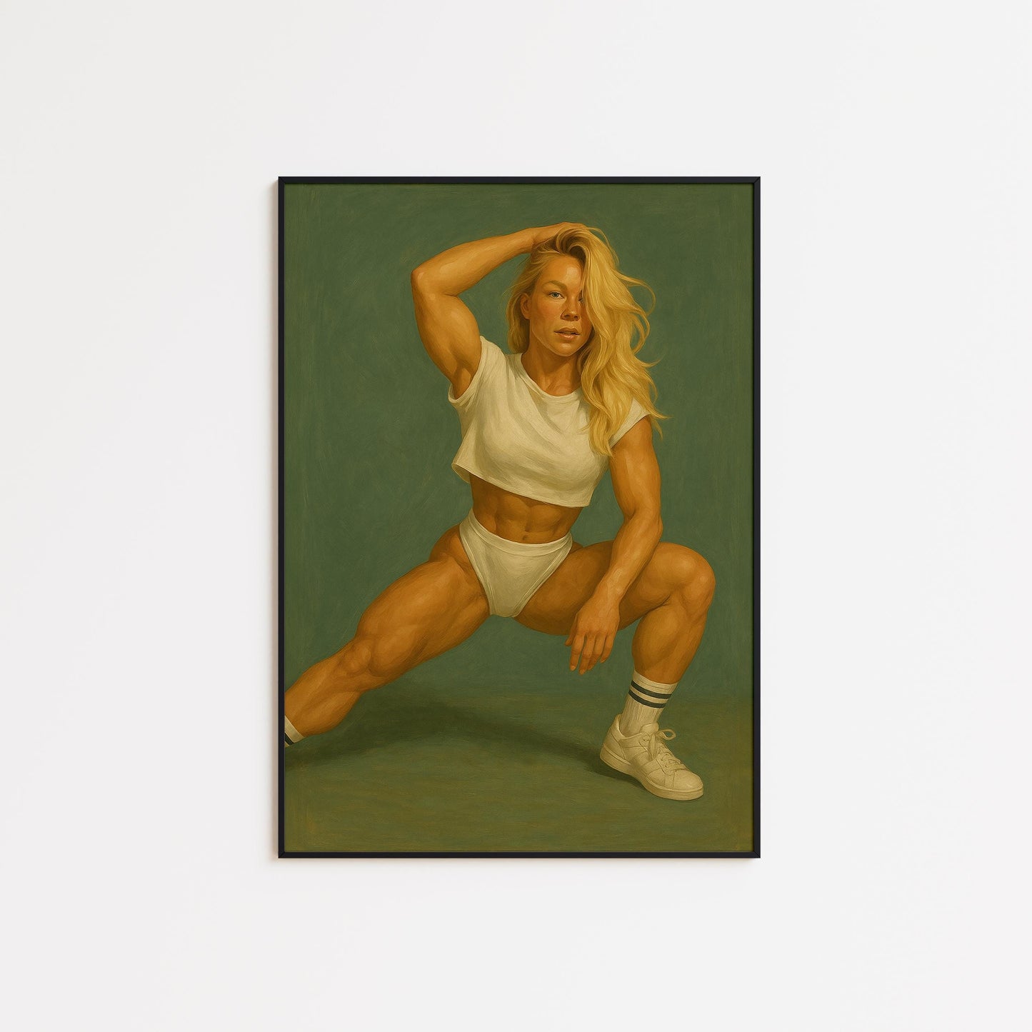 Strong Woman Poster – Empowering Fitness Wall Art | Bold Female Strength Print