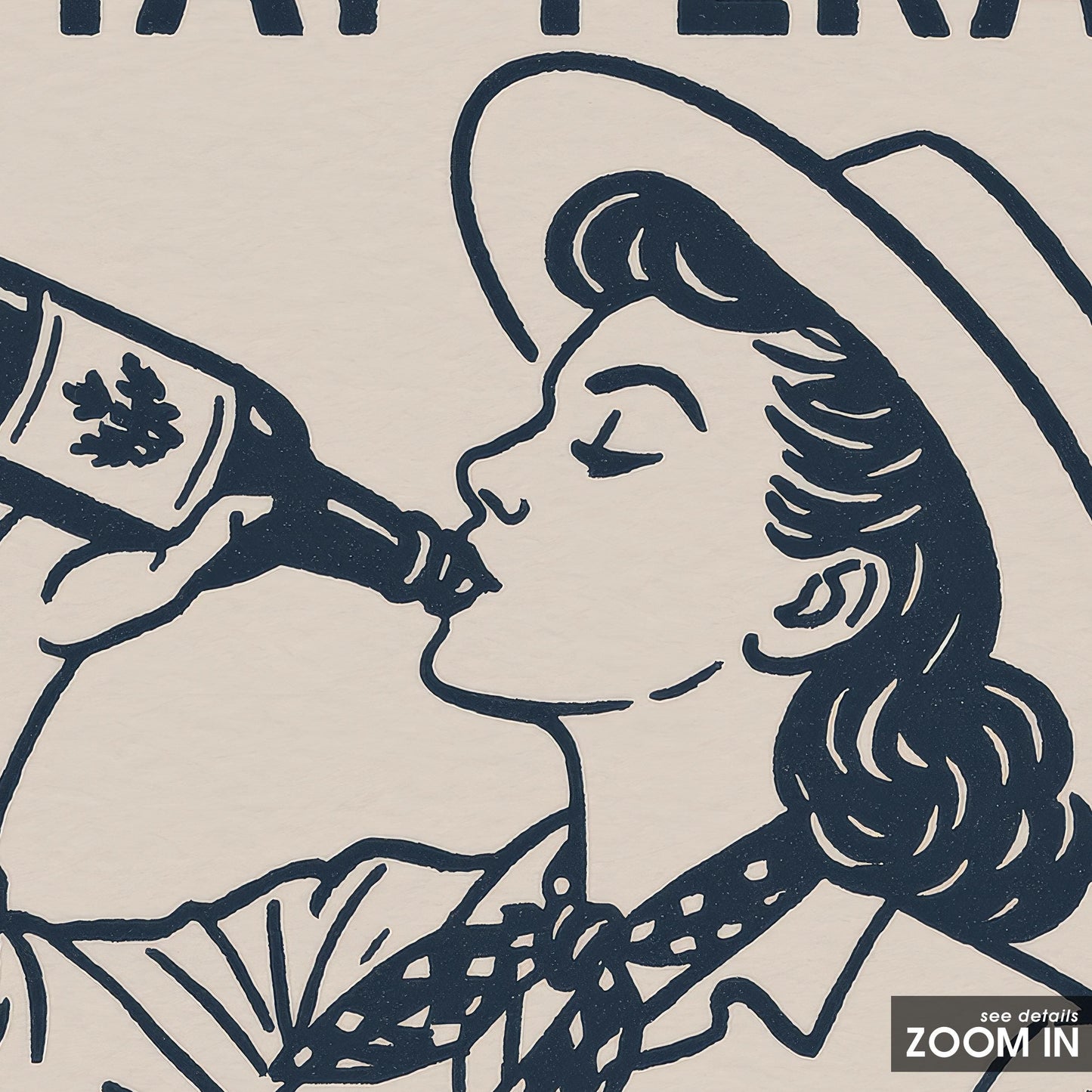 Stay Feral – Retro Wild Cowgirl Poster Print