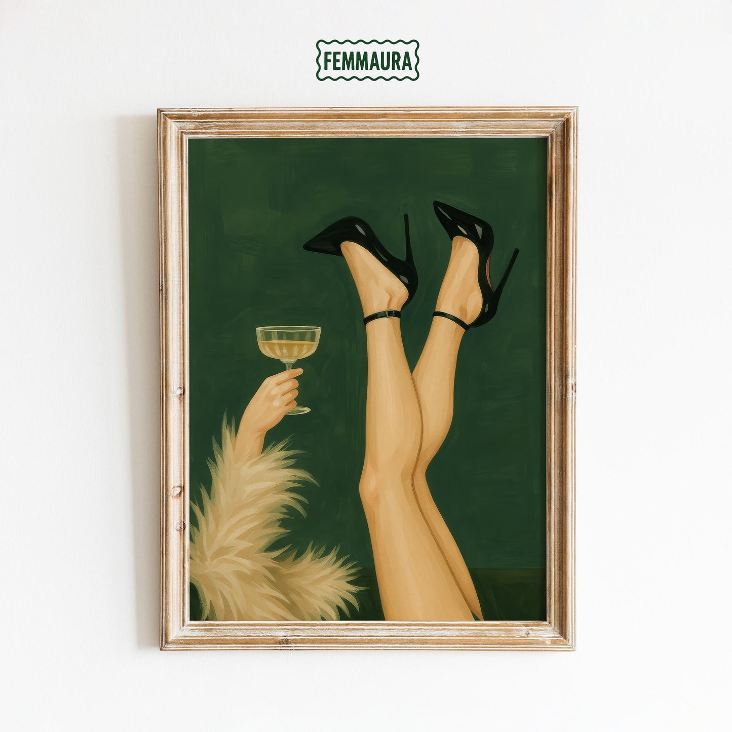 Champagne Toast Art – Glam Wall Decor | Elegant Party Vibe Poster Print