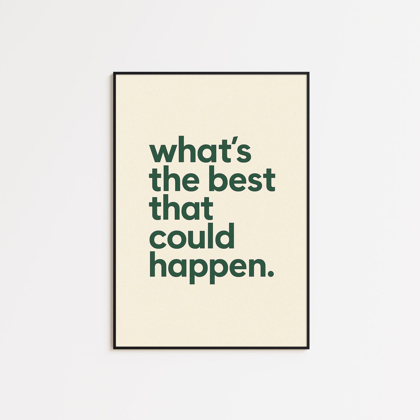 Motivational Quote Poster – Minimalist Print, Home Office Decor