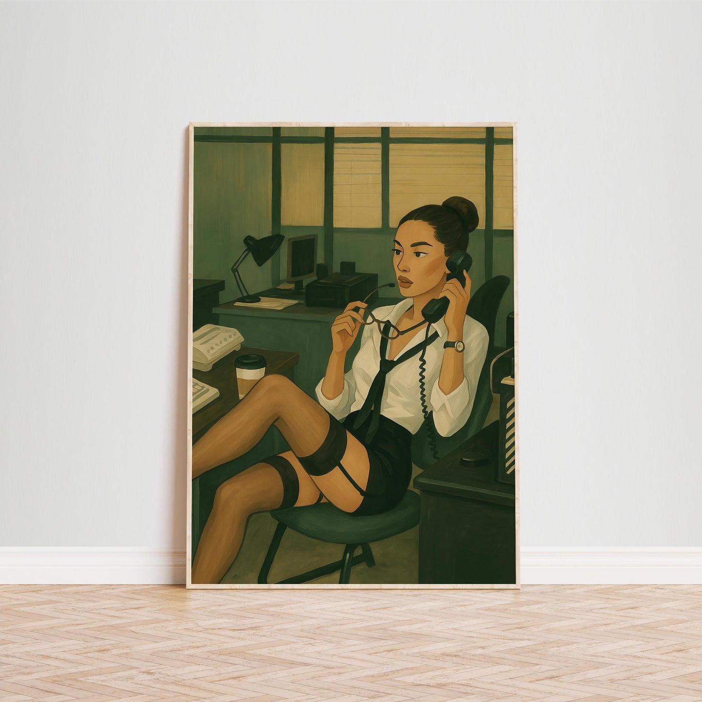 Boss Lady Office Art – Retro Office Decor | Bold Feminine Artwork Statement