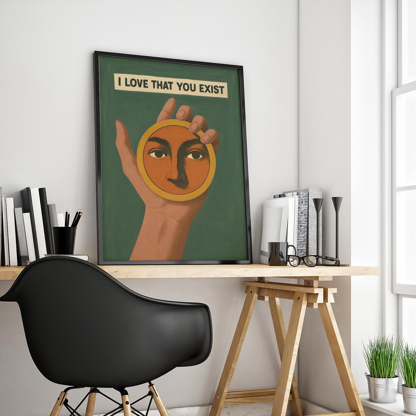 Inspirational Surreal Poster – Unique Surreal Wall Art With Positive Message Decor