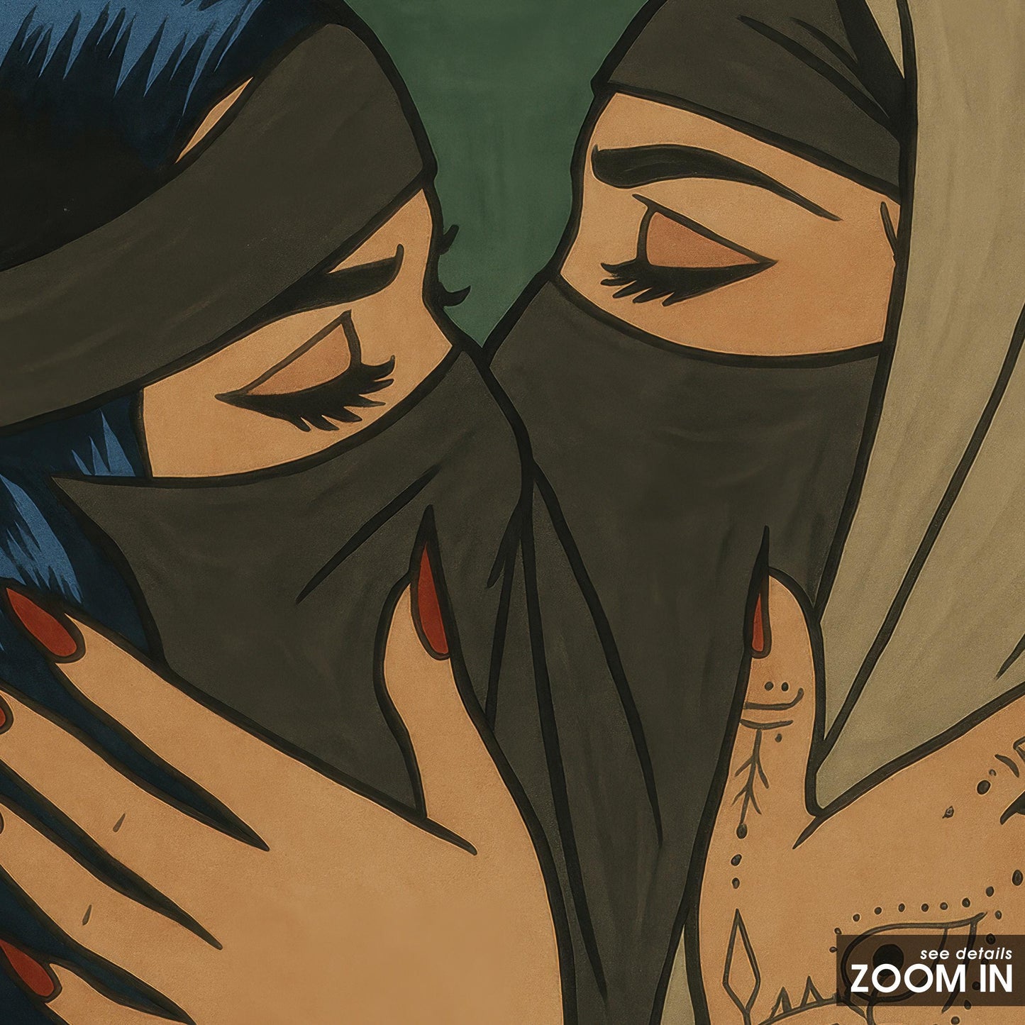 Forbidden Love Art Print – Queer Love Print & Feminine Strength Wall Decor