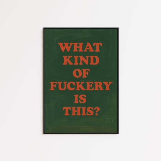 Bold Vintage Typography Poster – Retro Inspired Design With Sarcastic Quote